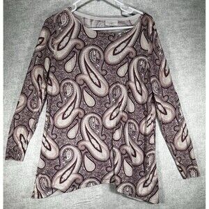 Magnolia Grace Stitch Fix Shirt Size L Womens Paisley Tunic Top